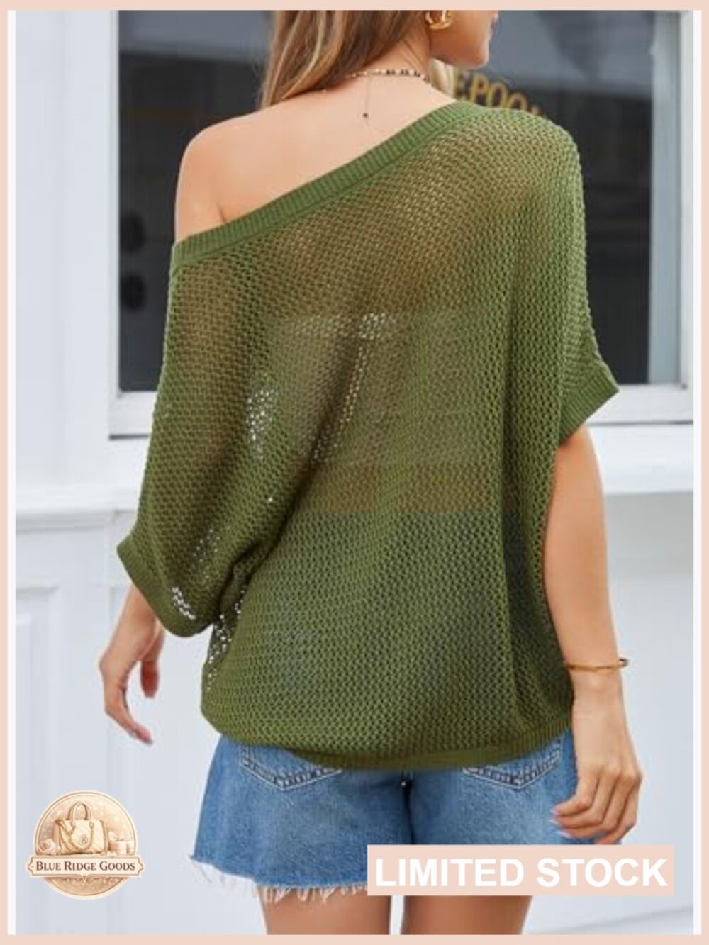 Short Sleeve Crochet Sweater Floral Knit Pullover Lightweight Beach Cover Up - Picture 4 of 7